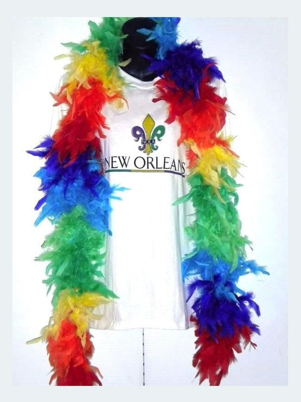 PRIDE Rainbow Feather Boa