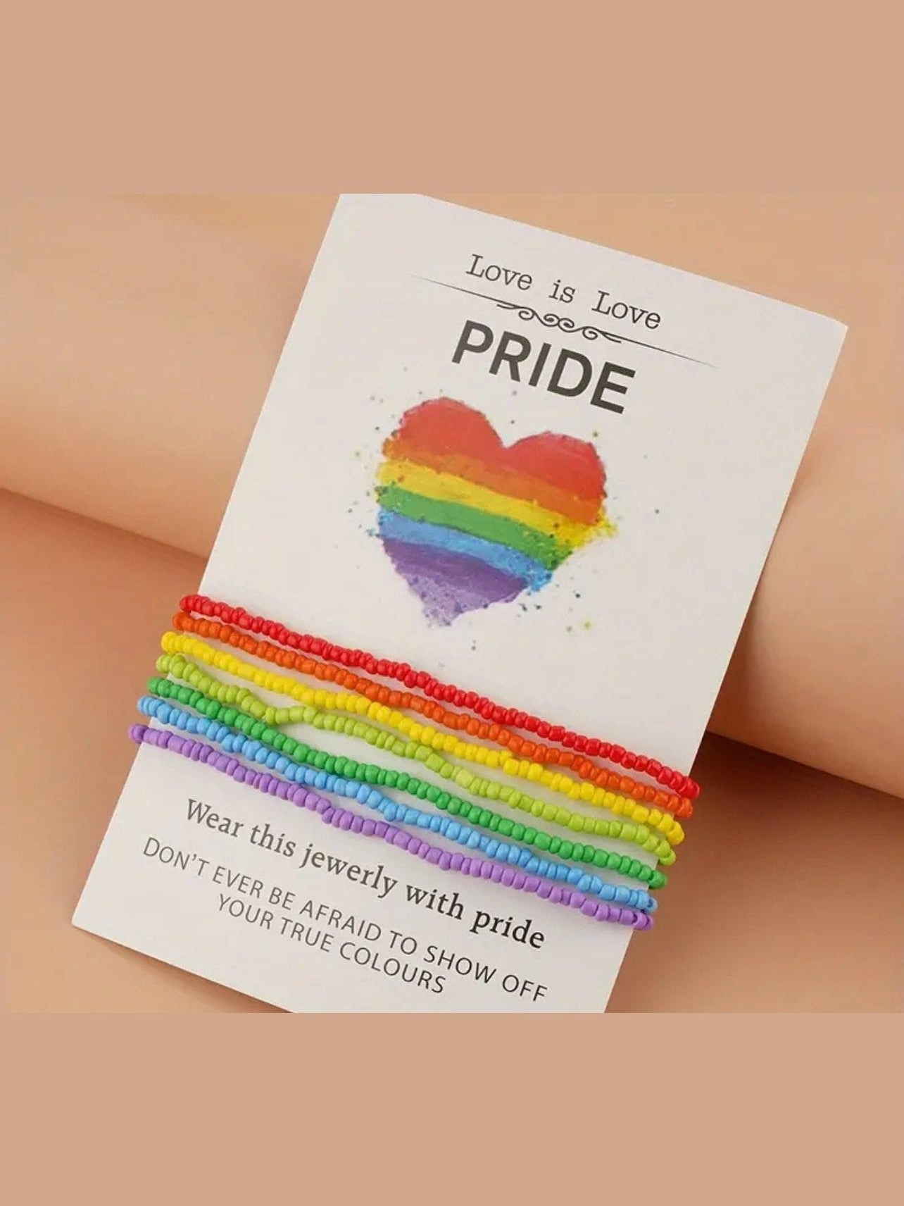 PRIDE Rainbow Bracelet Set