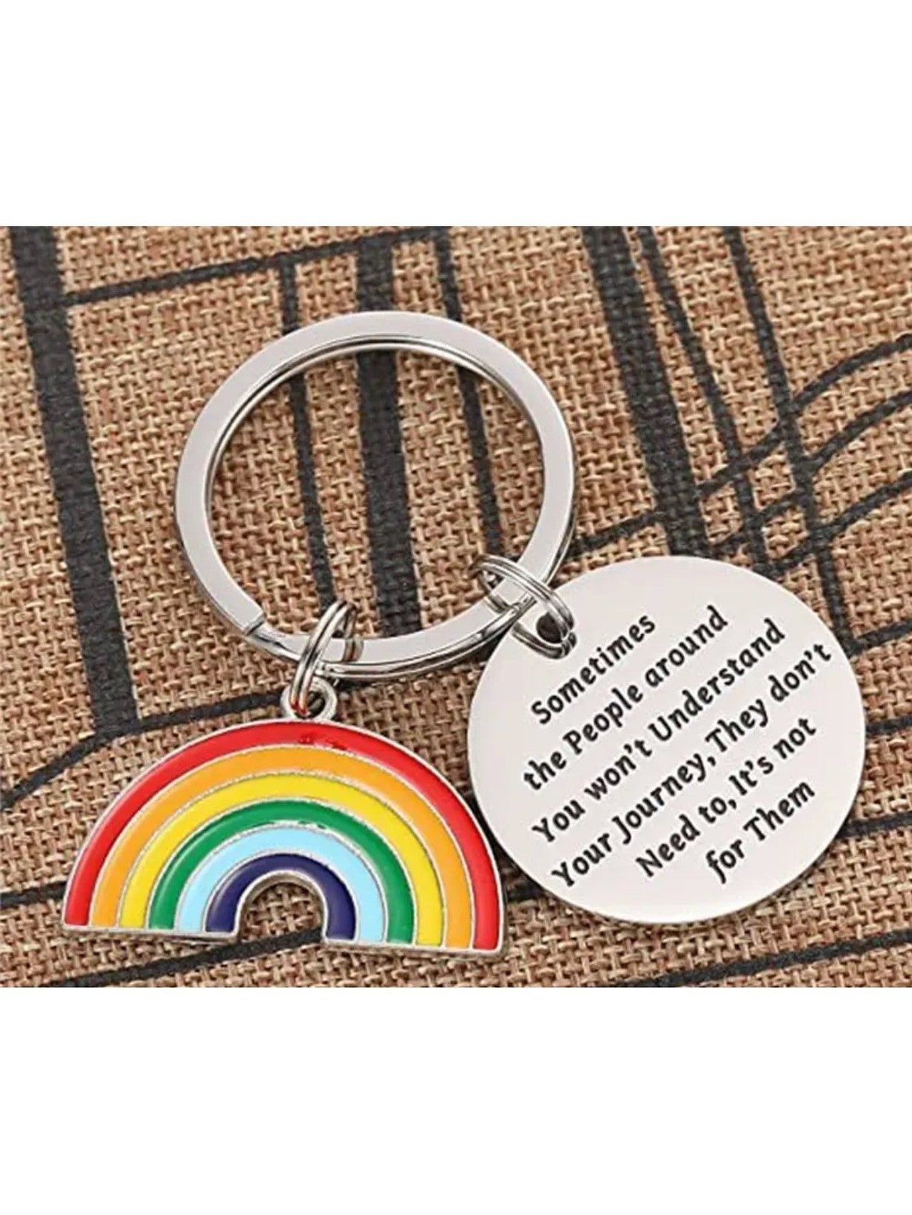 PRIDE Rainbow Keychain