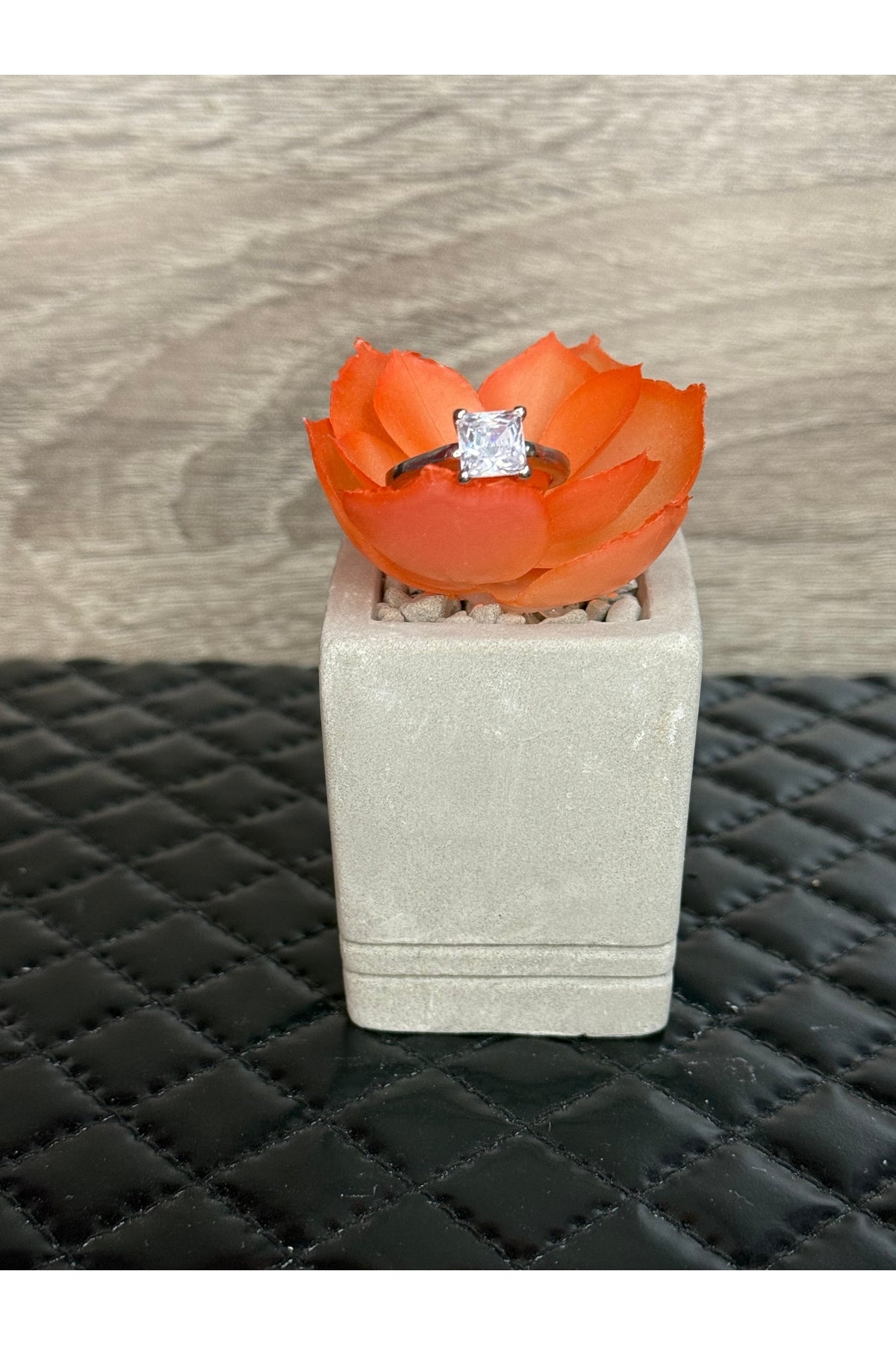 Solitaire Cubic Zirconium Ring (Size 7)