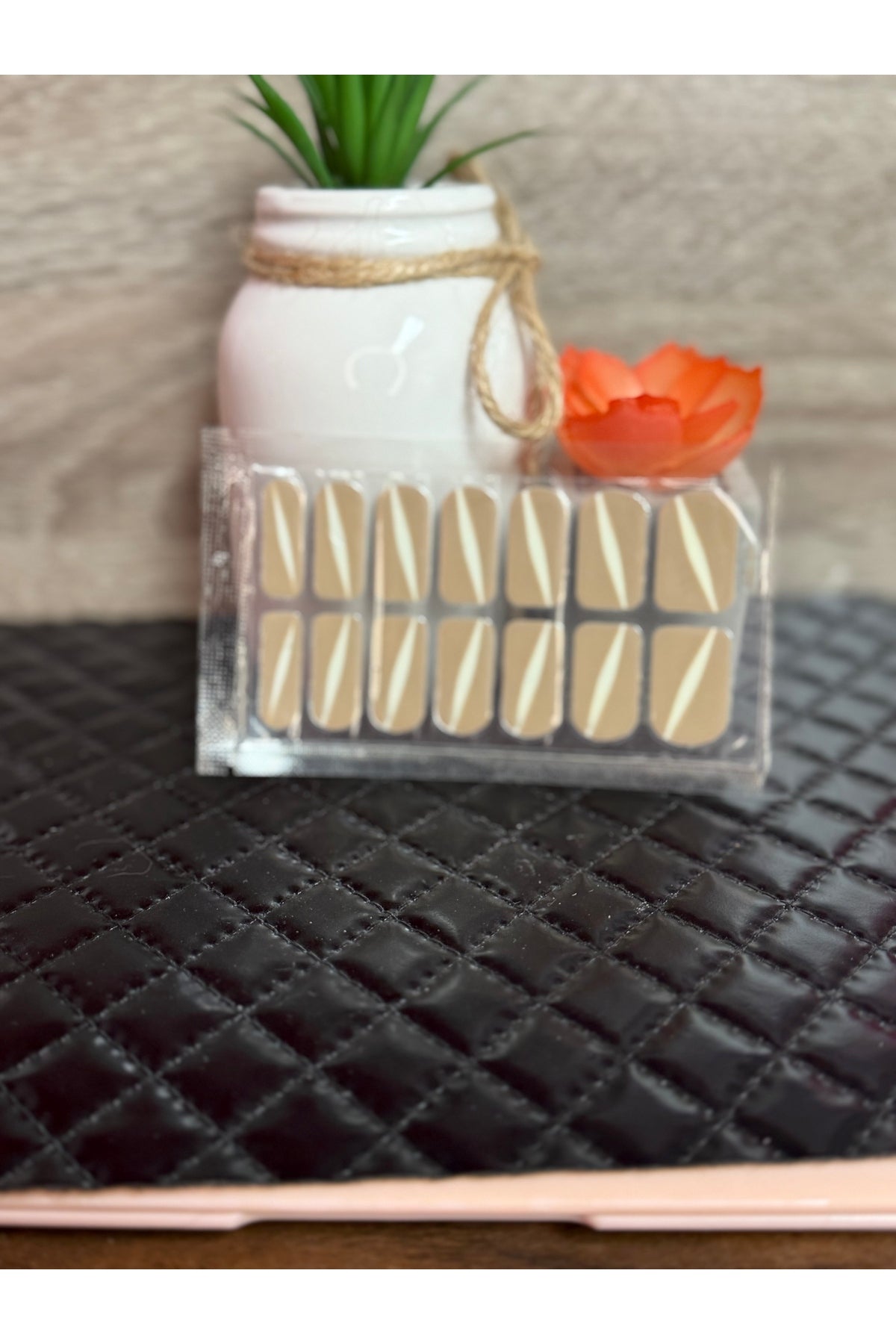 Tan and Beige Nail Polish Strips