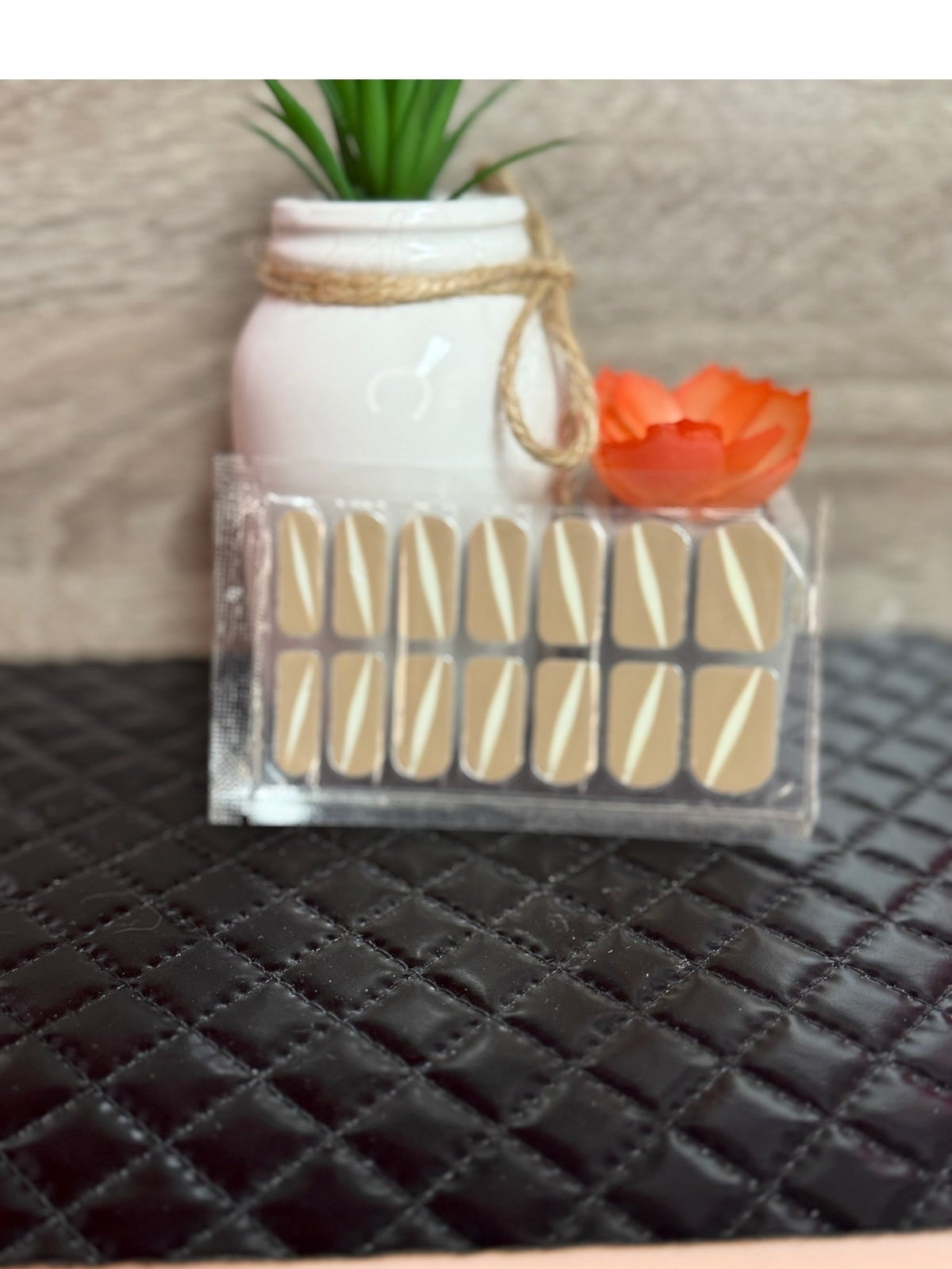 Tan and Beige Nail Polish Strips