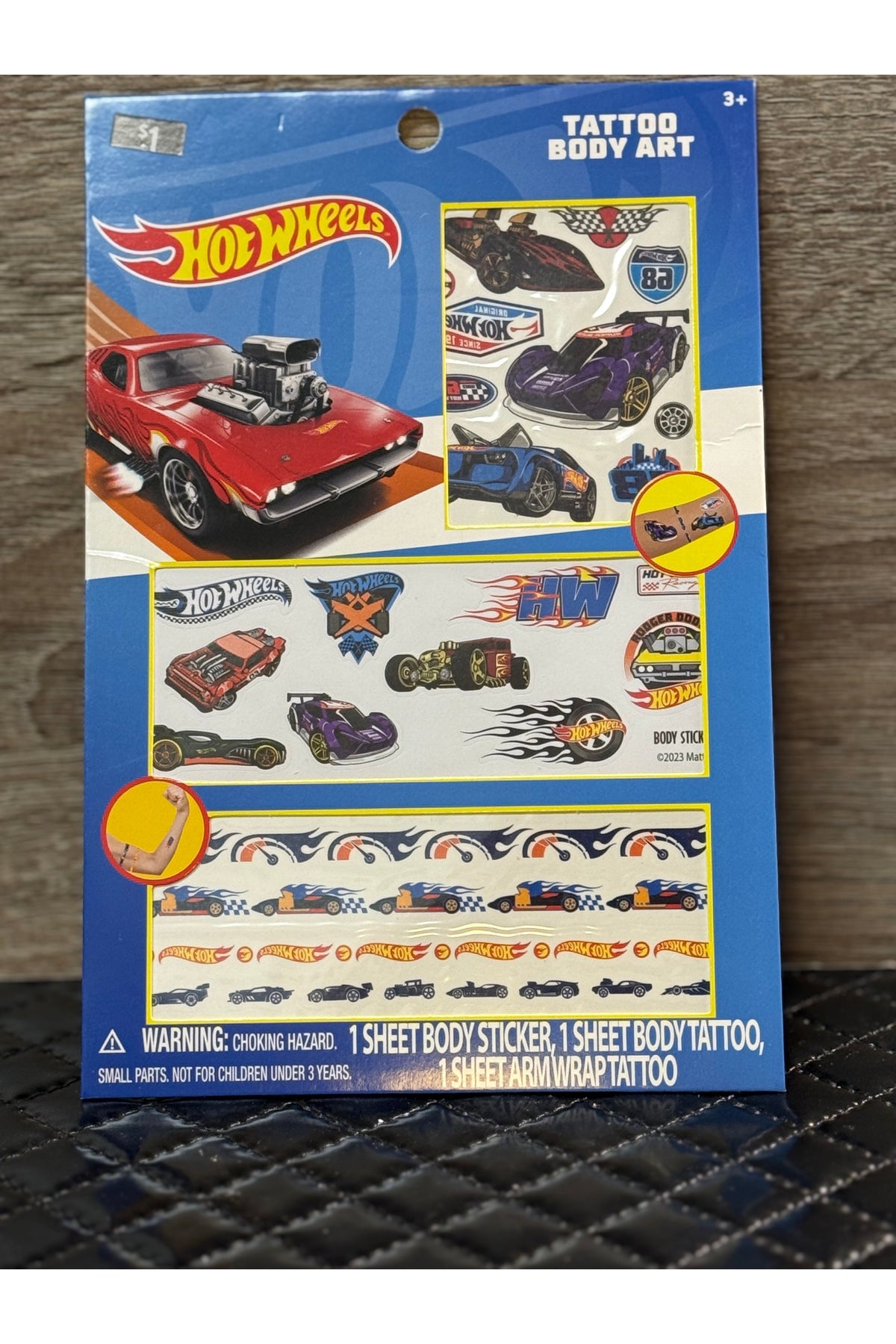 Fire Cars Body Art Set