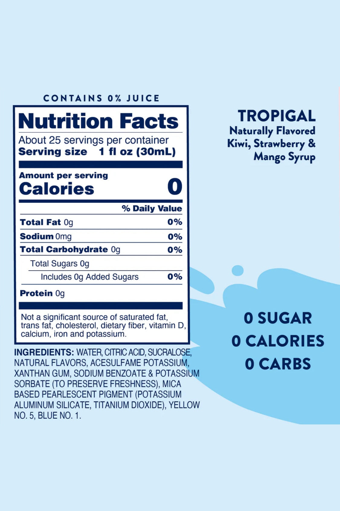 Jordan's Tropigal Skinny Syrup