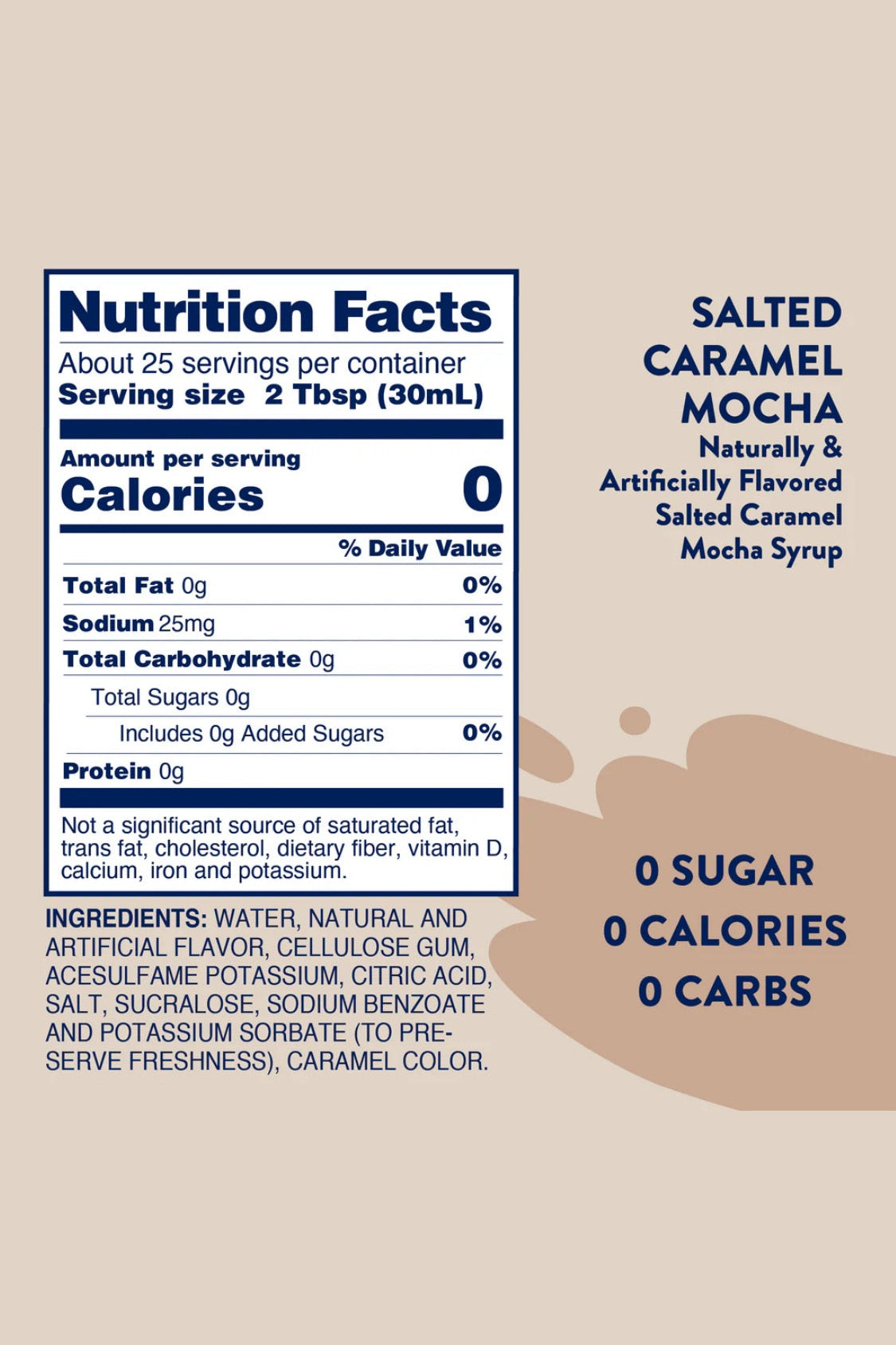 Jordan's Salted Caramel Mocha Skinny Syrup
