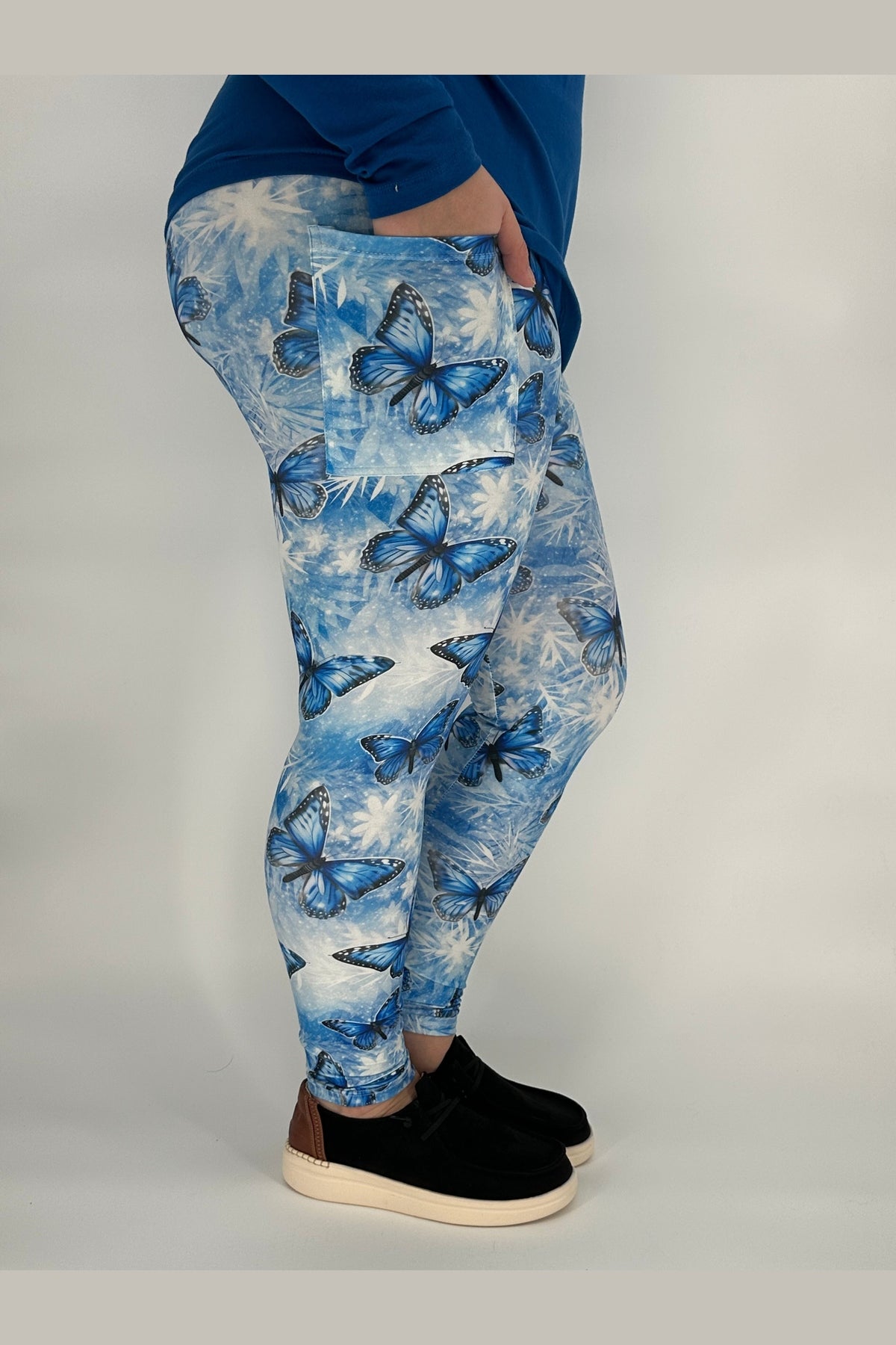 Snowflake Butterfly Leggings w/ Pockets