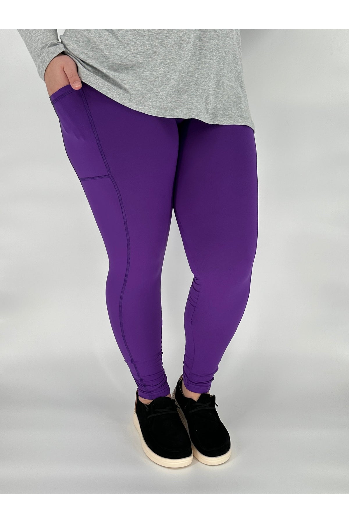 Purple Sport Pocket Leggings