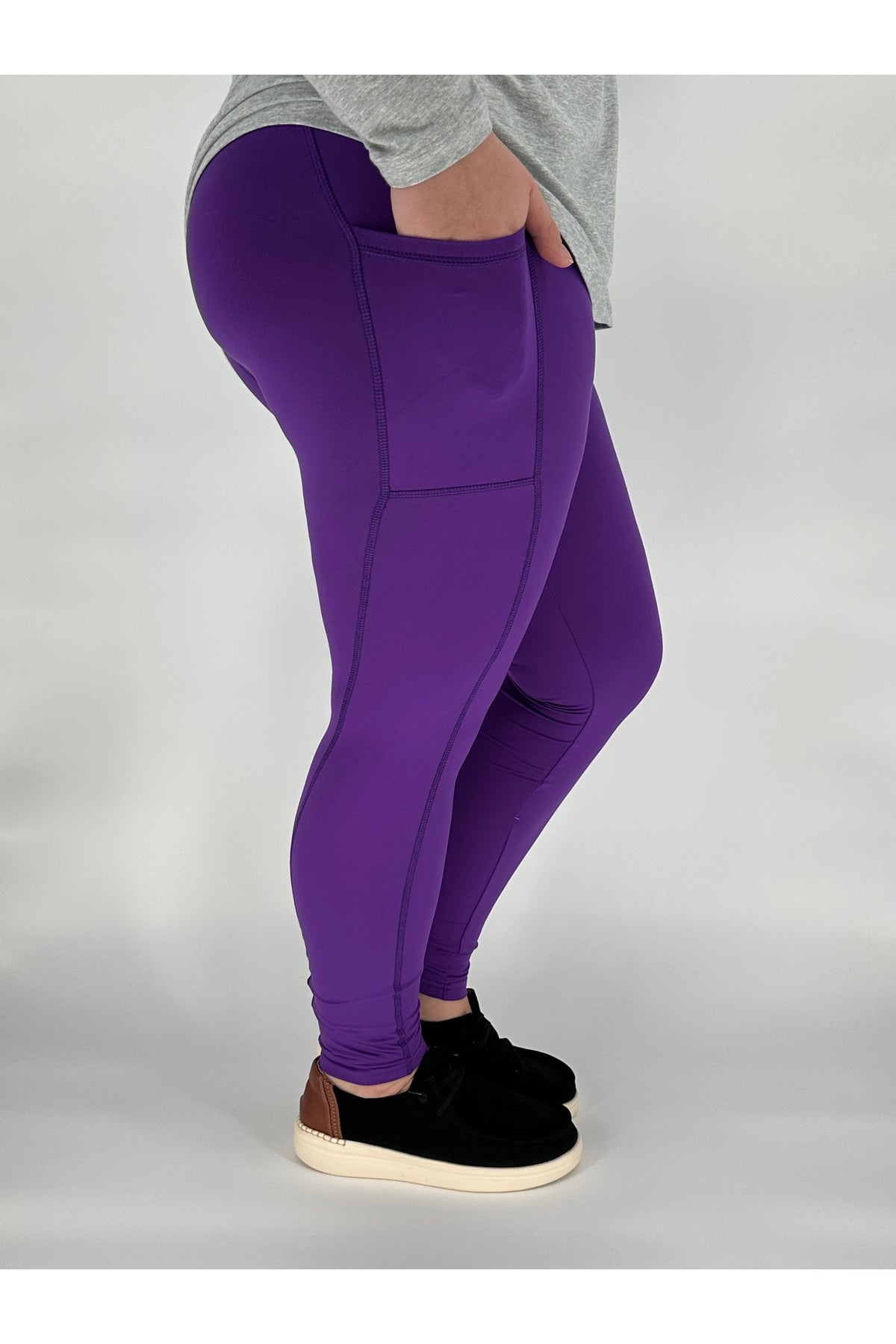Purple Sport Pocket Leggings