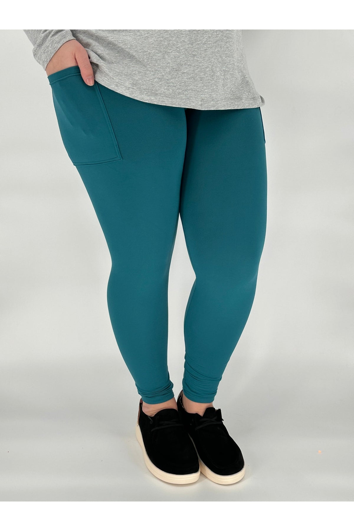 Teal Pocket Leggings