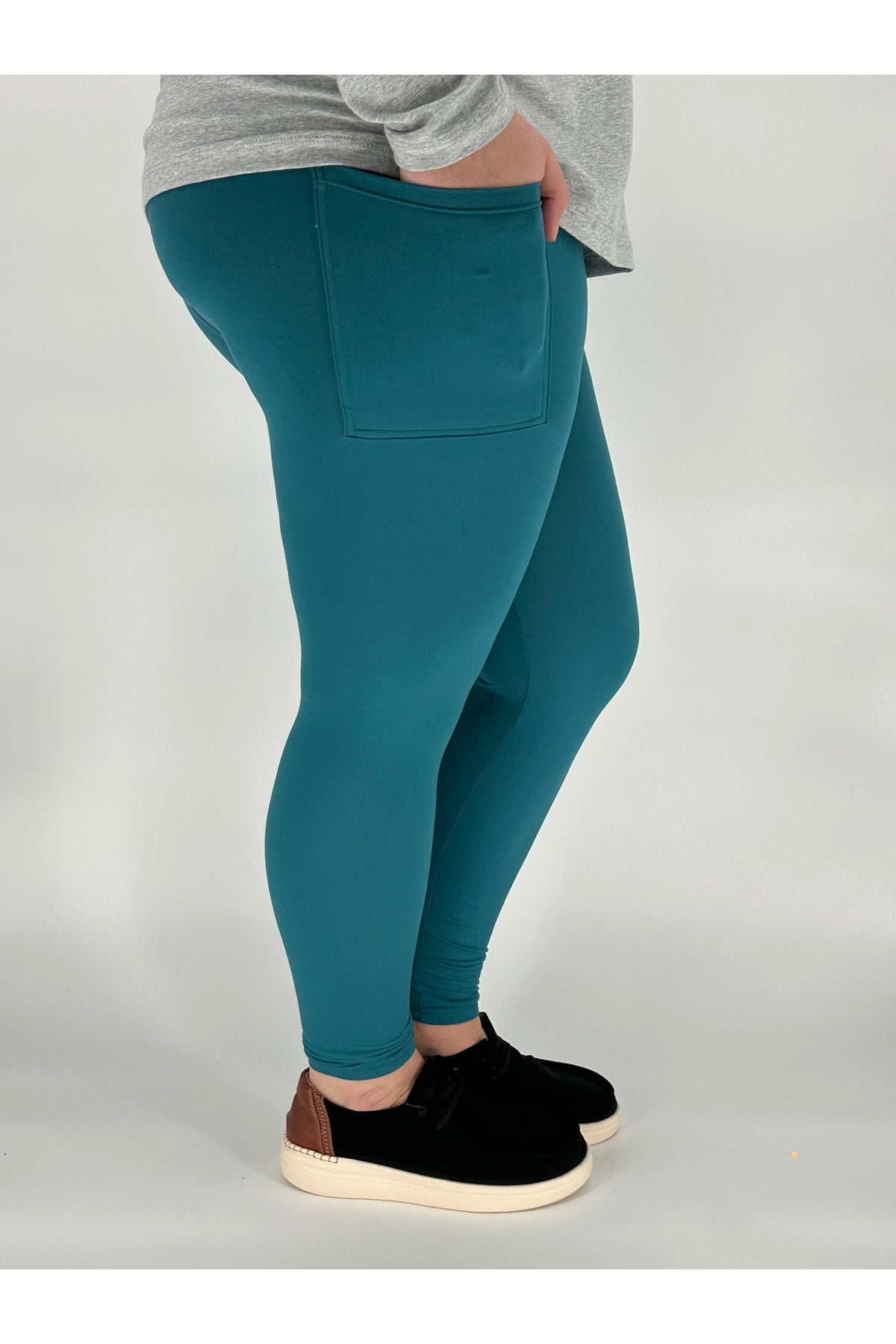 Teal Pocket Leggings