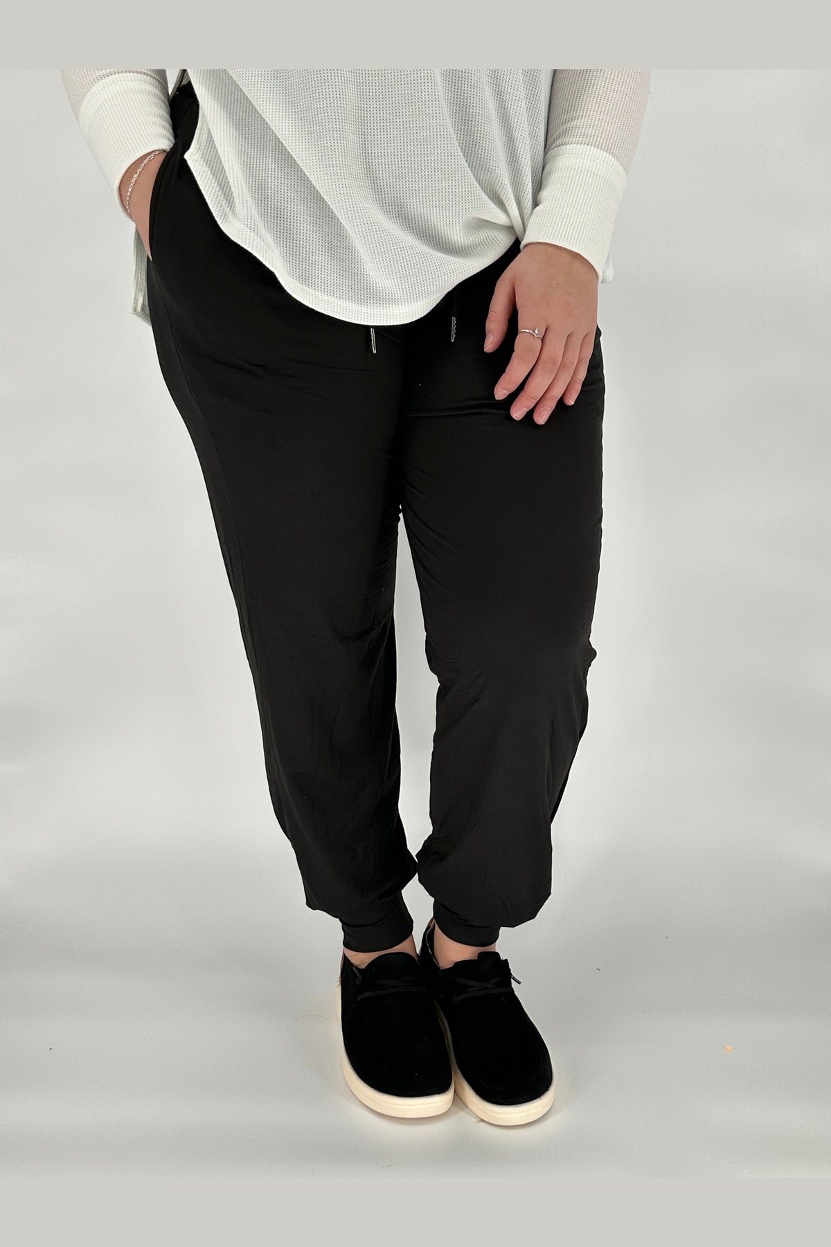Black Joggers w/ Pockets (Kids Too!)