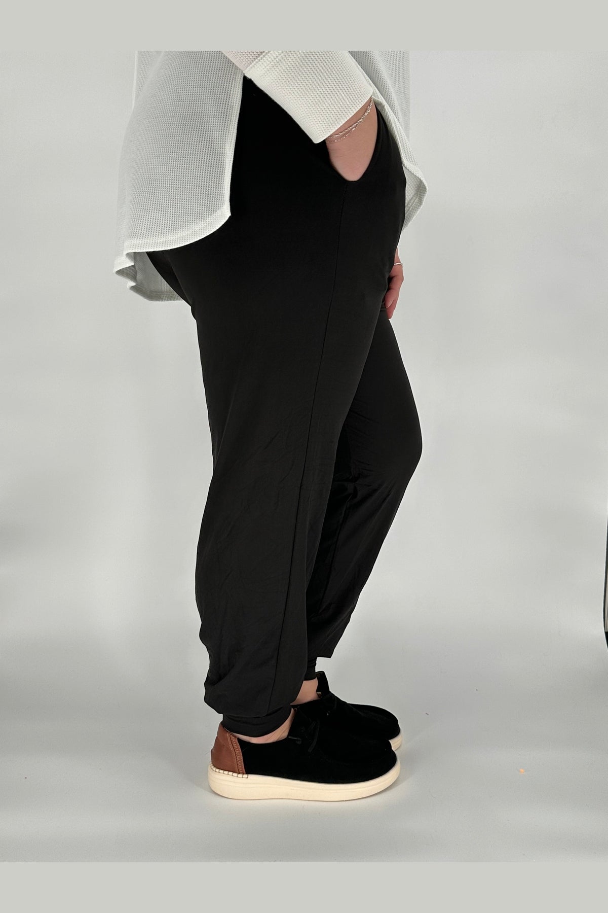 Black Joggers w/ Pockets (Kids Too!)