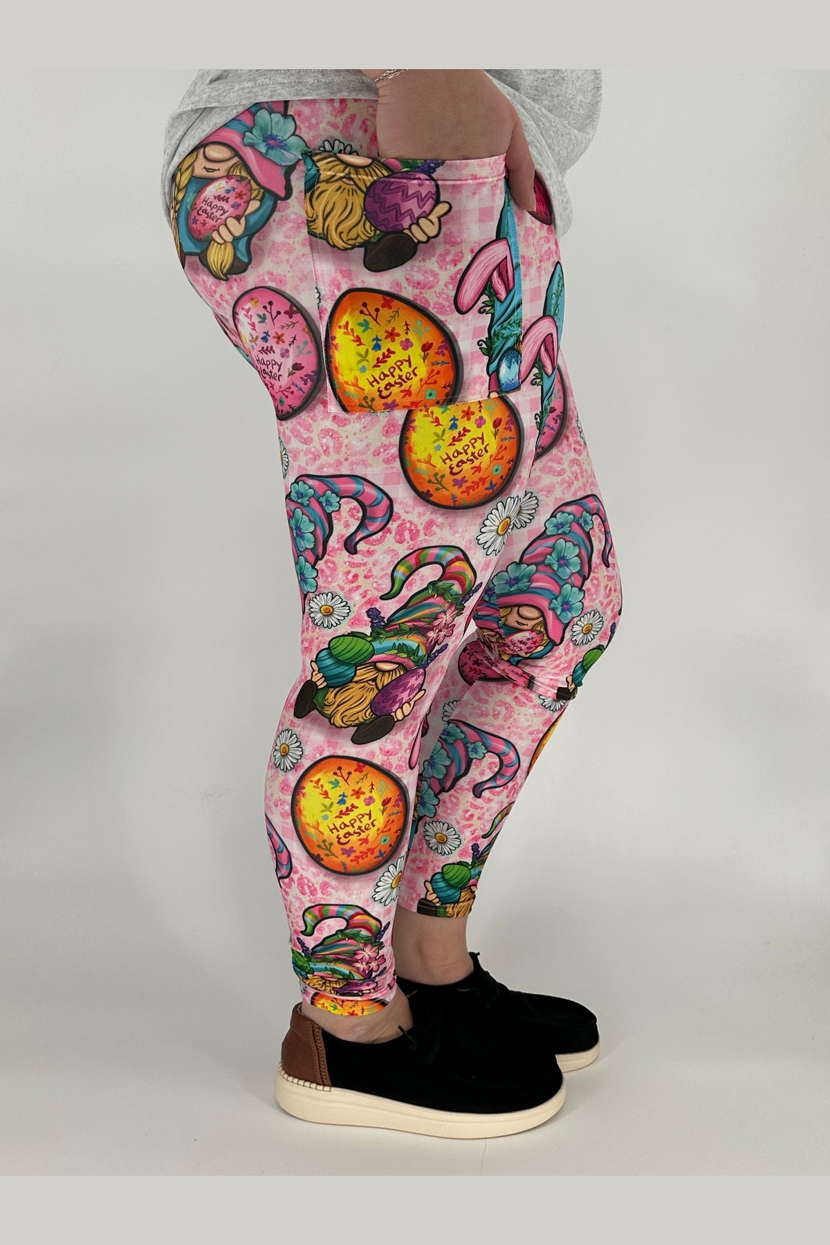 Easter Gnome Leggings w/ Pockets