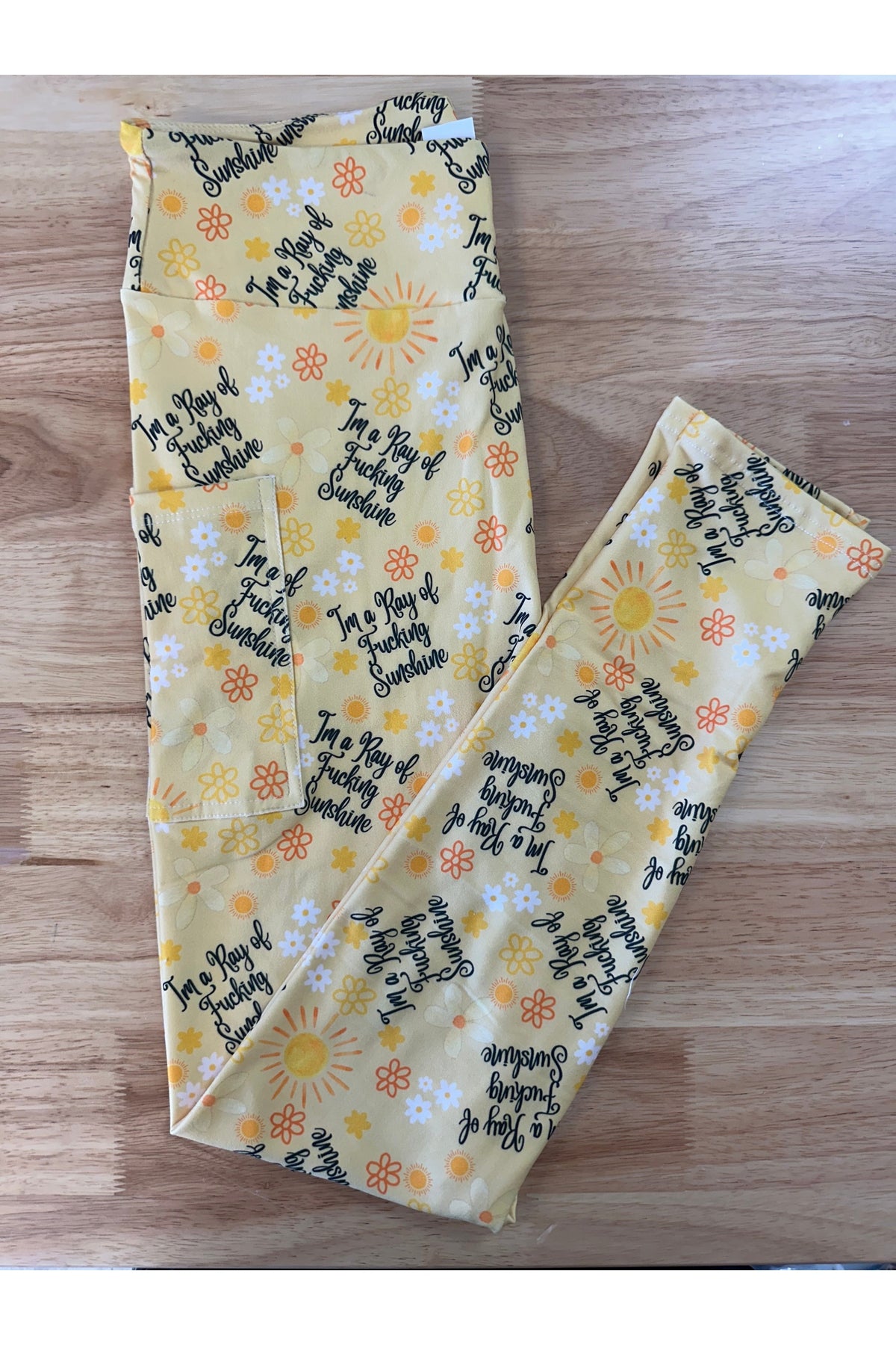 Ray of F*** Sunshine Leggings w/ Pockets