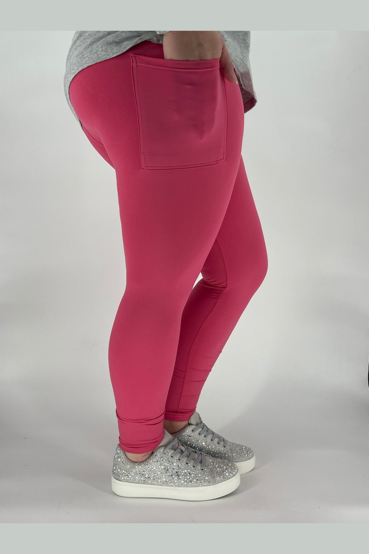 Hot Pink Leggings w/ Pockets