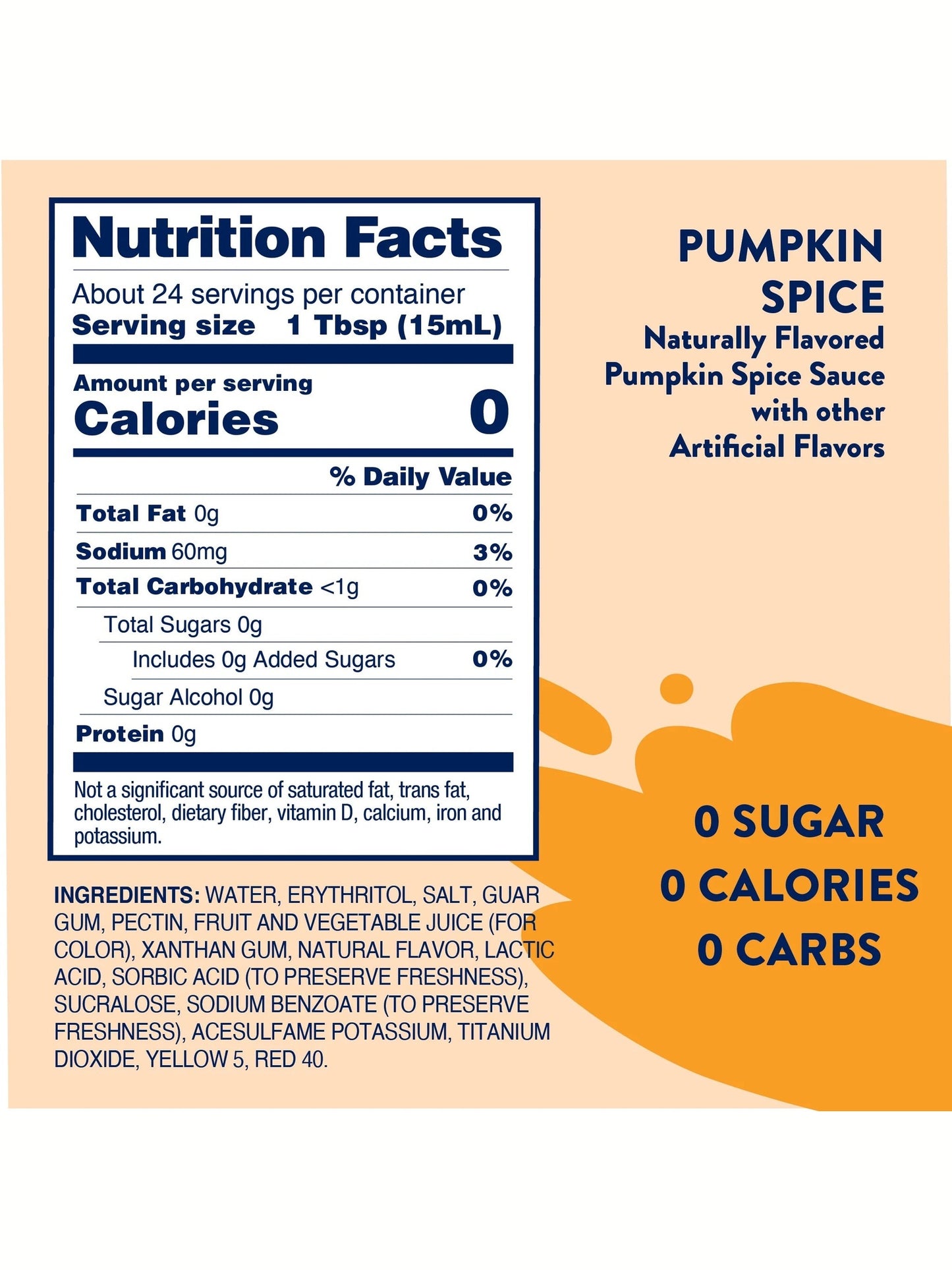 Pumpkin Spice Skinny Sauce