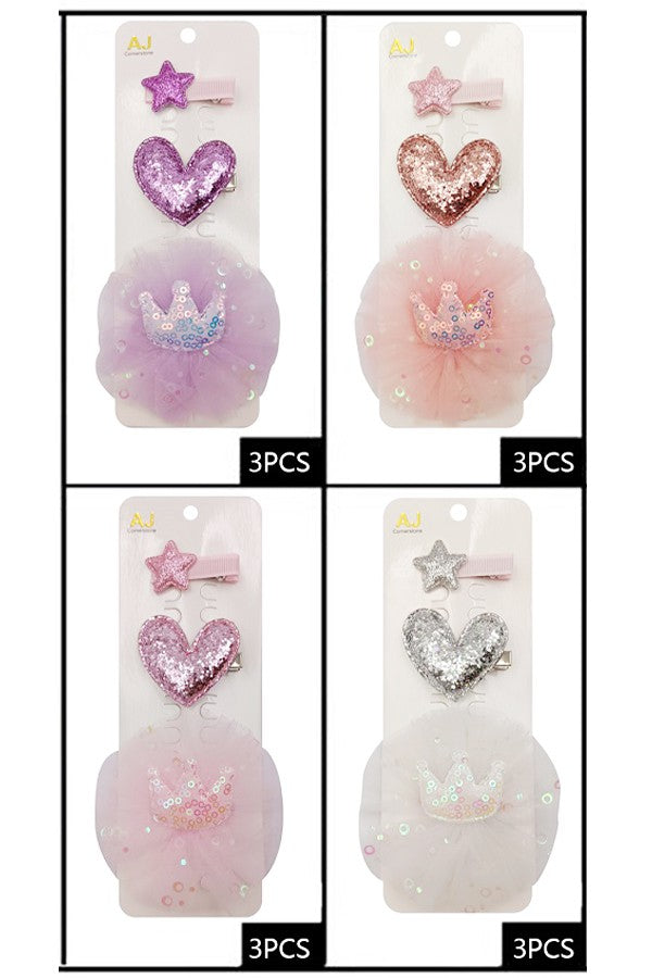 Glitter Hair Clips