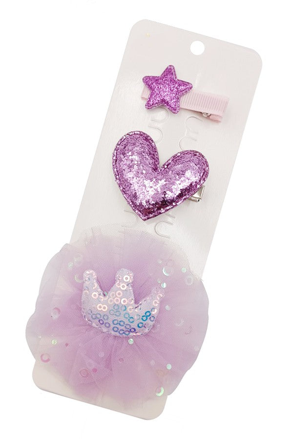 Glitter Hair Clips