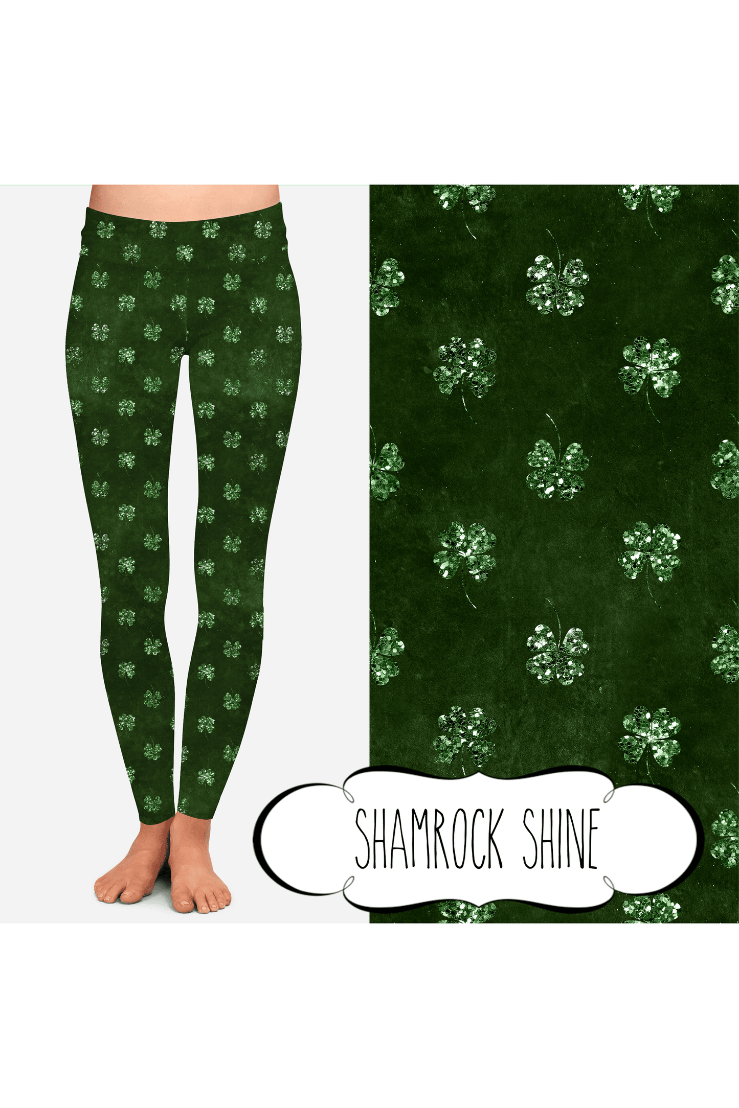 Yoga Style Leggings - Shamrock Shine by Eleven & Co.