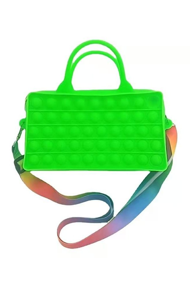 Popper Fidget Purse w/Rainbow Strap