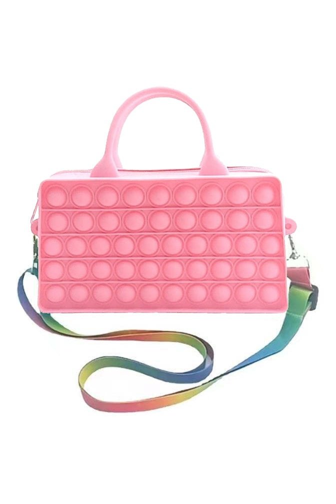 Popper Fidget Purse w/Rainbow Strap