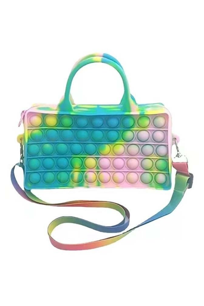 Popper Fidget Purse w/Rainbow Strap