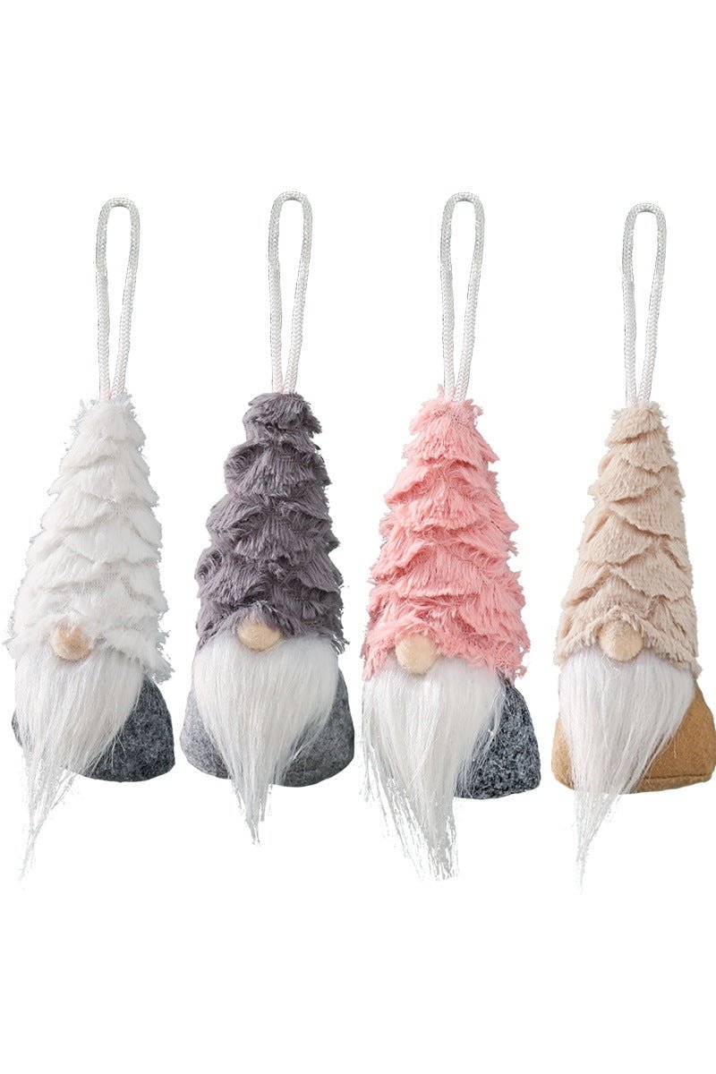 4 Pack Gnome Ornaments