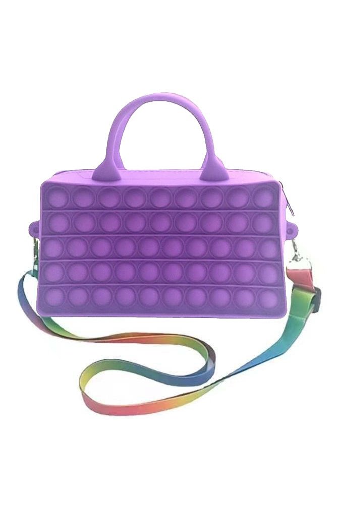 Popper Fidget Purse w/Rainbow Strap