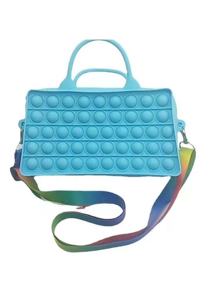 Popper Fidget Purse w/Rainbow Strap