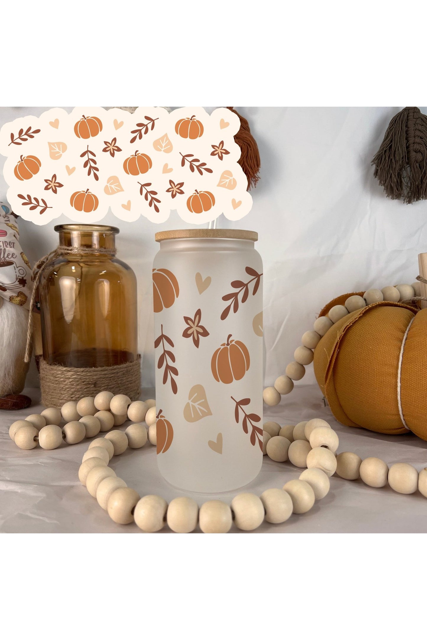 Autumn Spice Frosted Glass Can 20oz