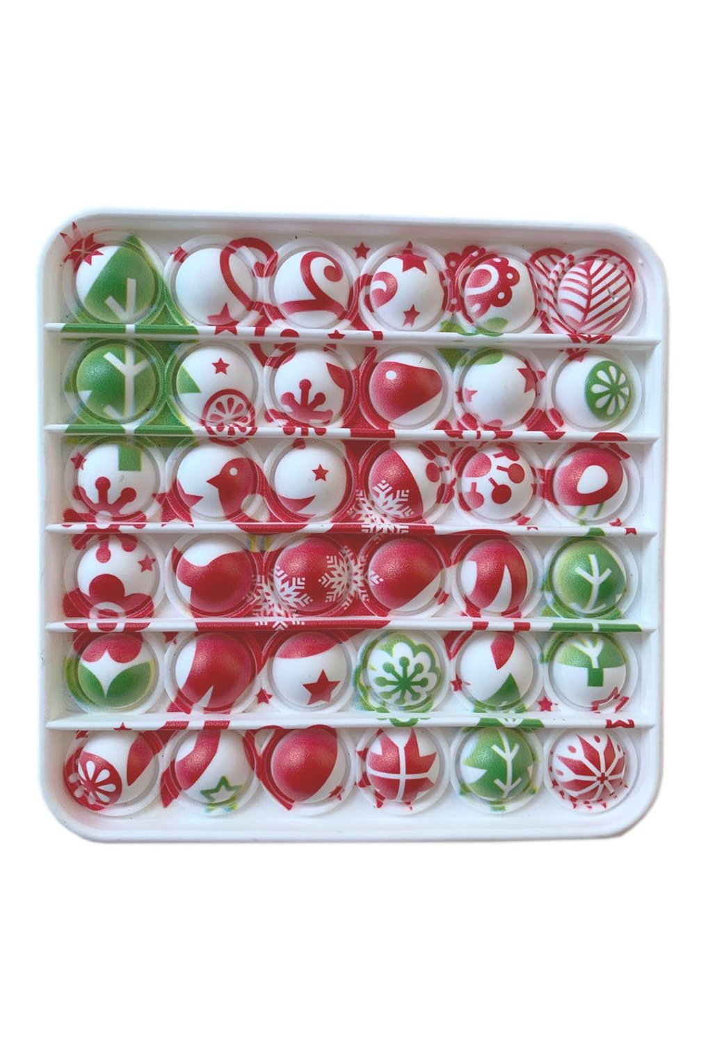 Printed Sensory Pop Fidget Toy - Christmas Set 2