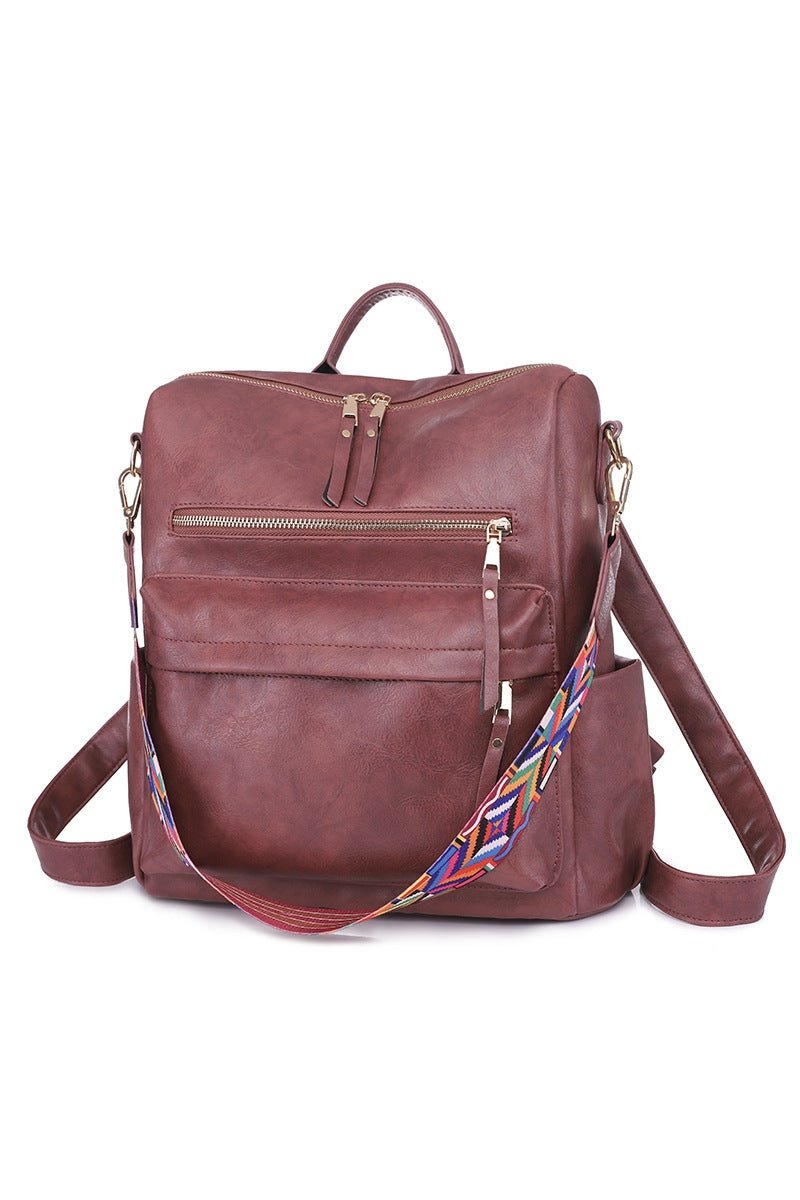 PU Leather Backpack Purses