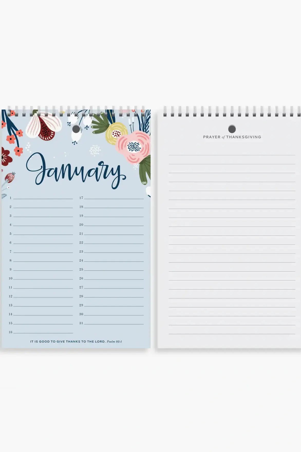 Yearly Gratitude Journal - Floral