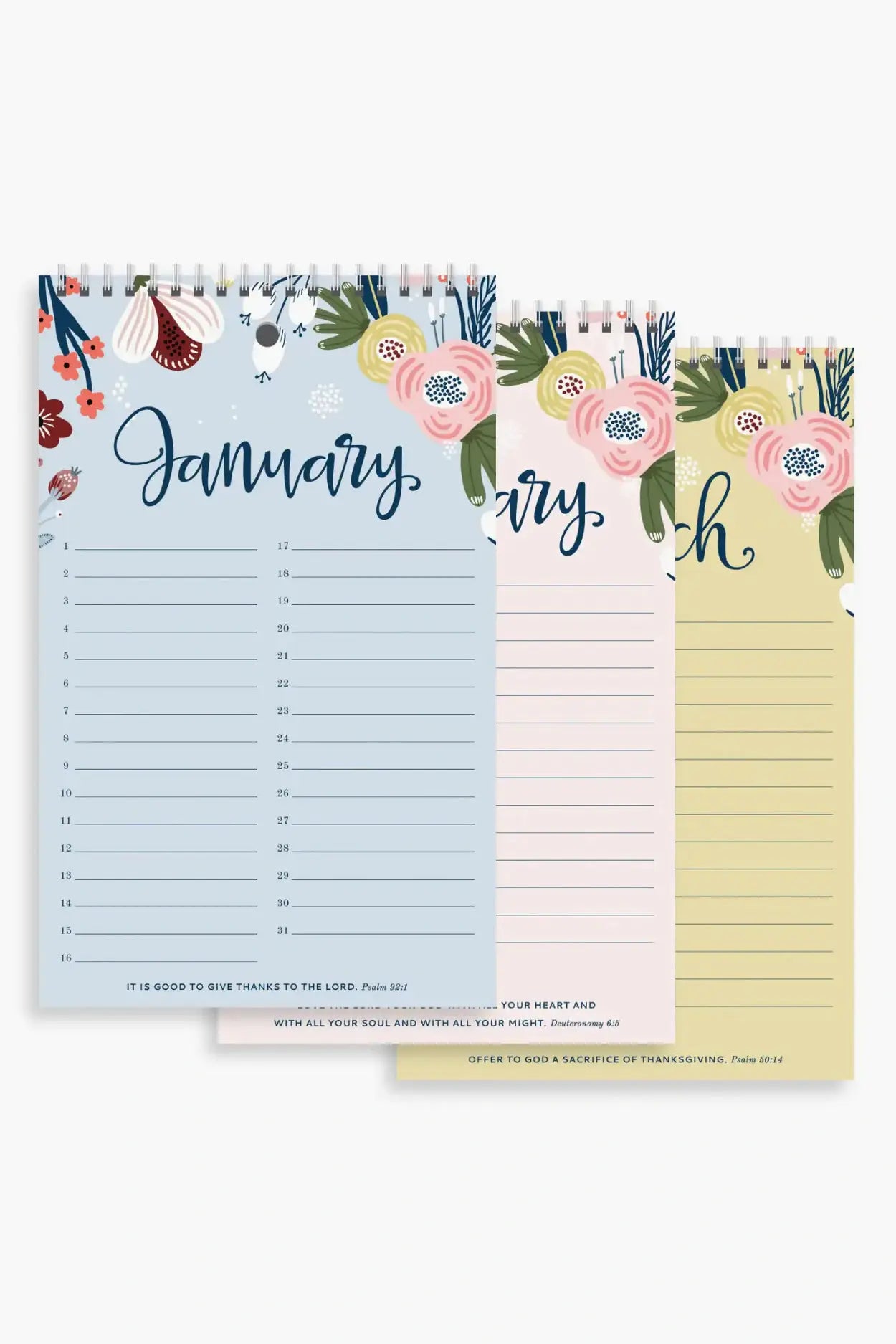 Yearly Gratitude Journal - Floral