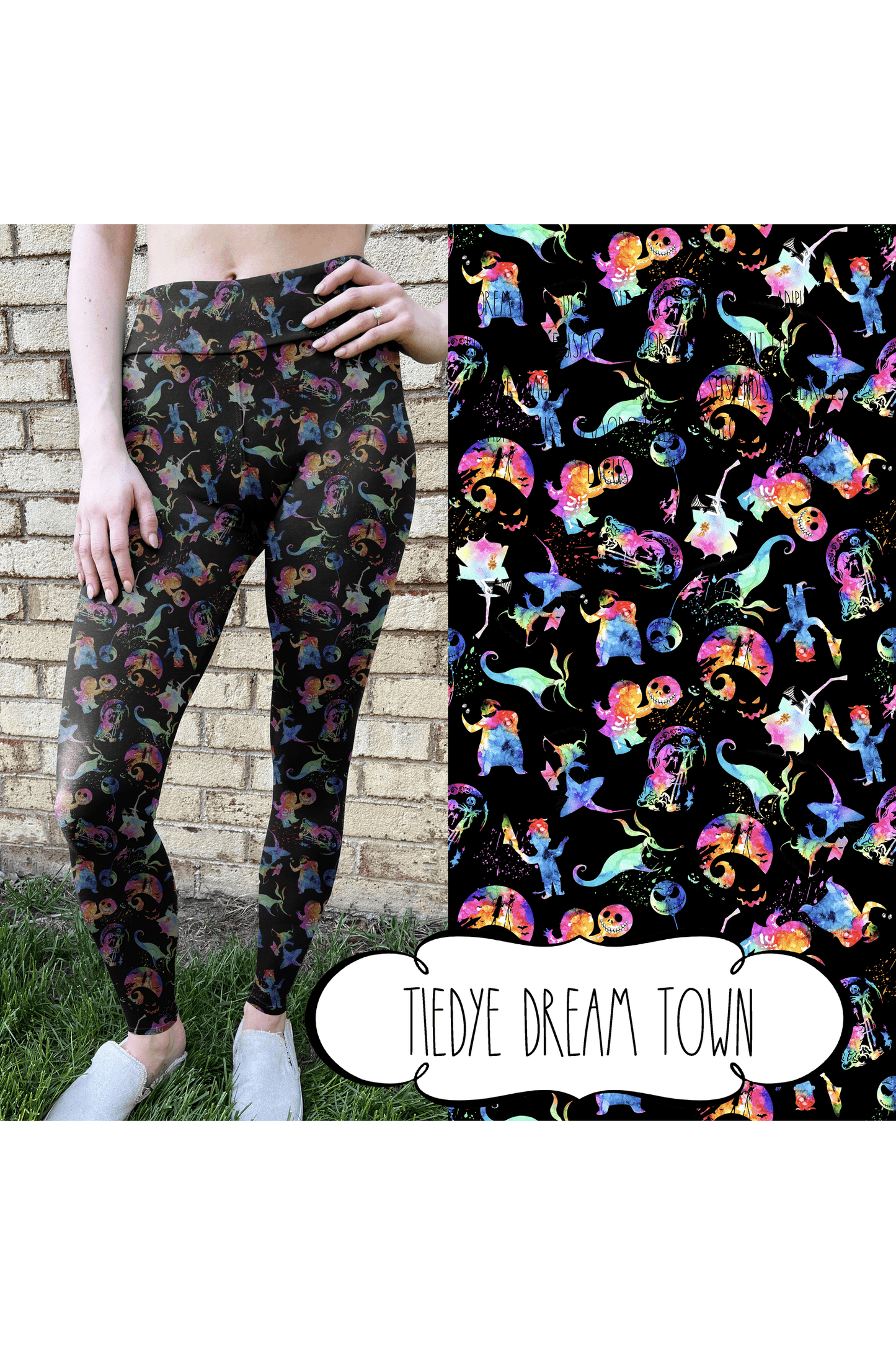 Yoga Style Leggings - TieDye Dream Town by Eleven & Co.