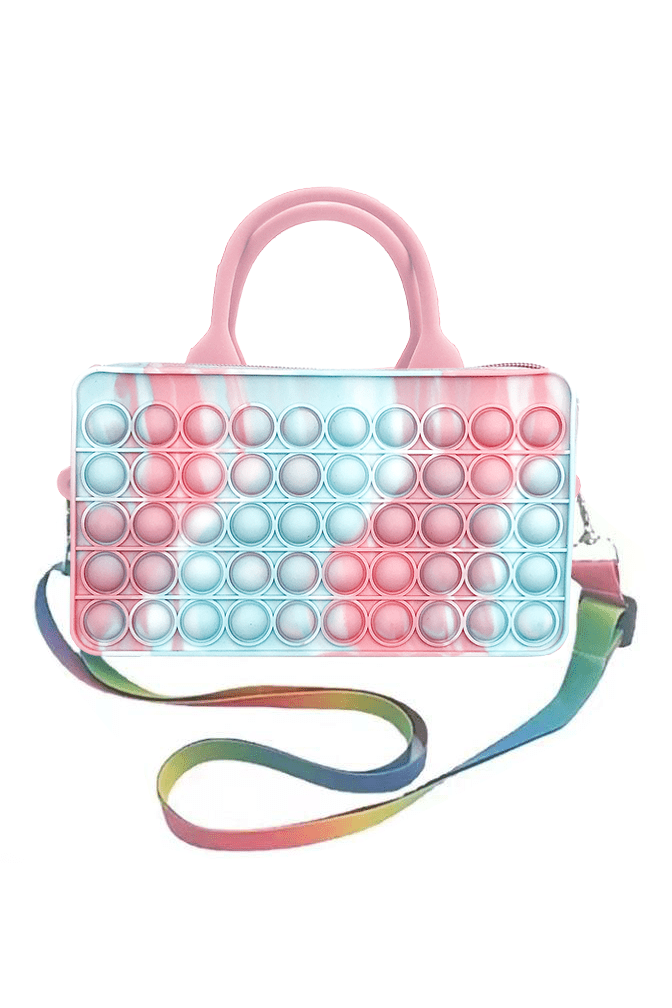 Popper Fidget Purse w/Rainbow Strap