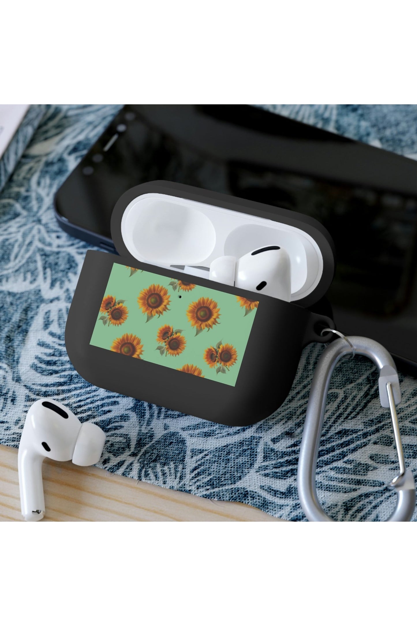 Skull and Sunflower AirPods and AirPods Pro Case Cover