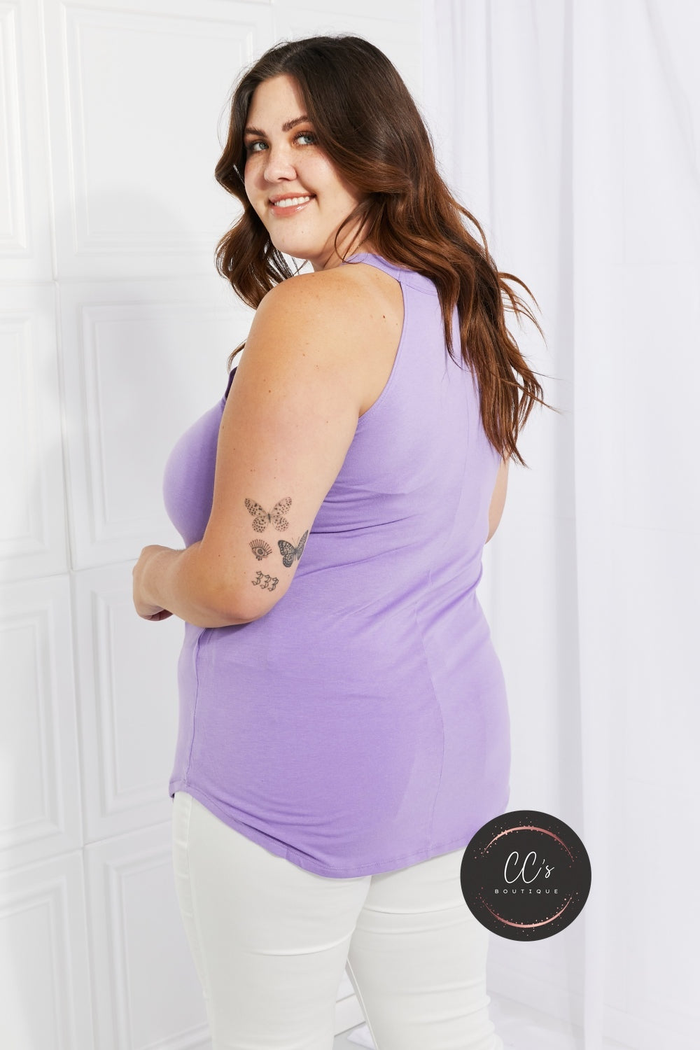 Zenana Sweet & Simple Full Size Halter Neck Tank