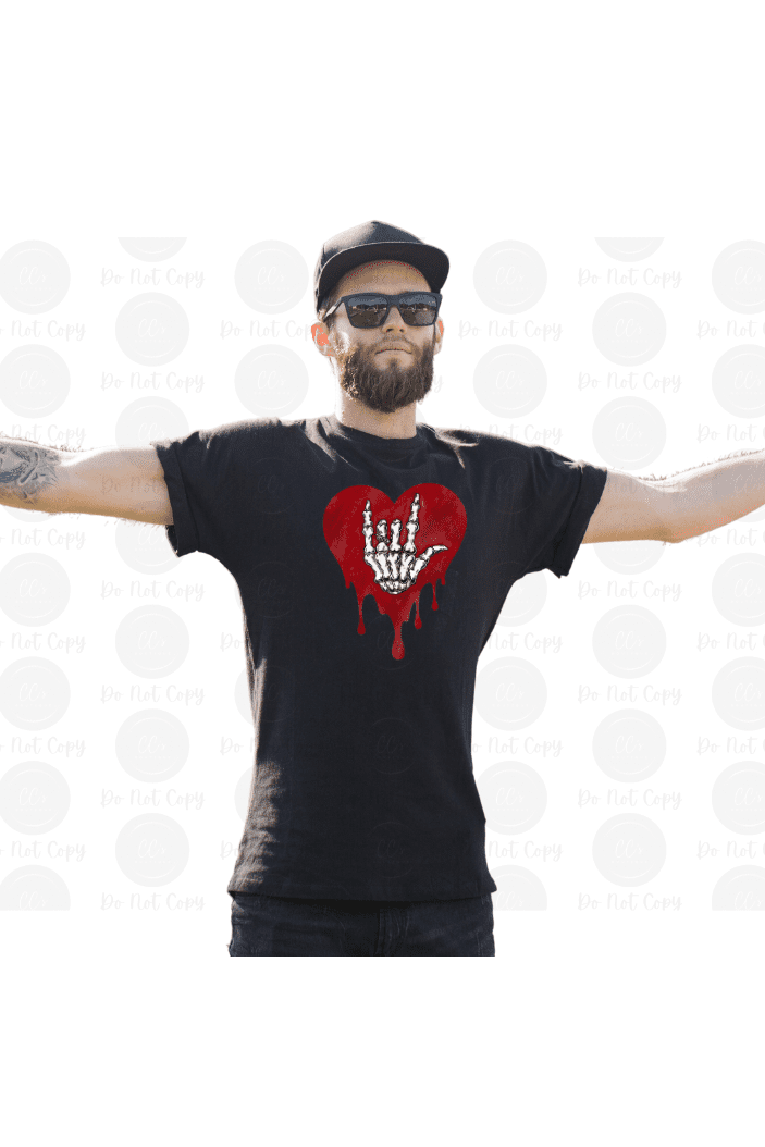 Skeleton Dripping Heart Exclusive Design