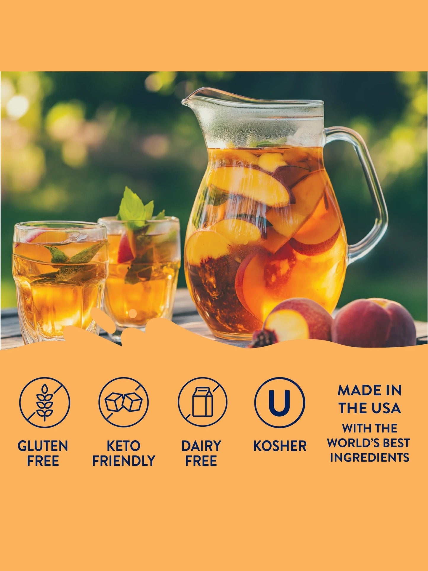 Jordan's Skinny Syrup Peach Sweet Tea Concentrate