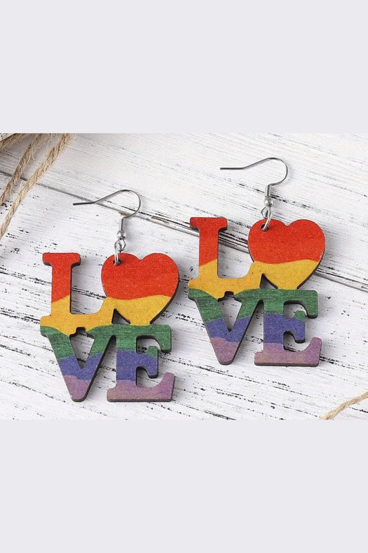 PRIDE Love Rainbow Earrings