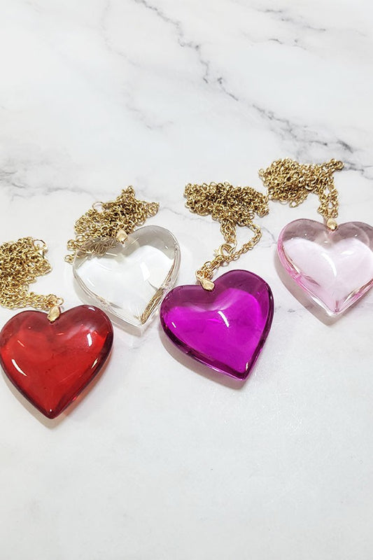 Valentine's Day Heart Pendant Necklace