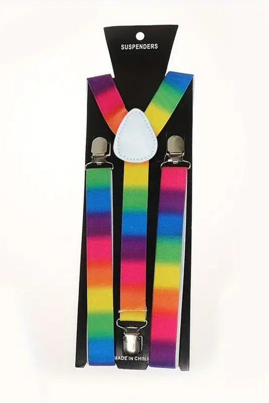 PRIDE Rainbow Suspenders