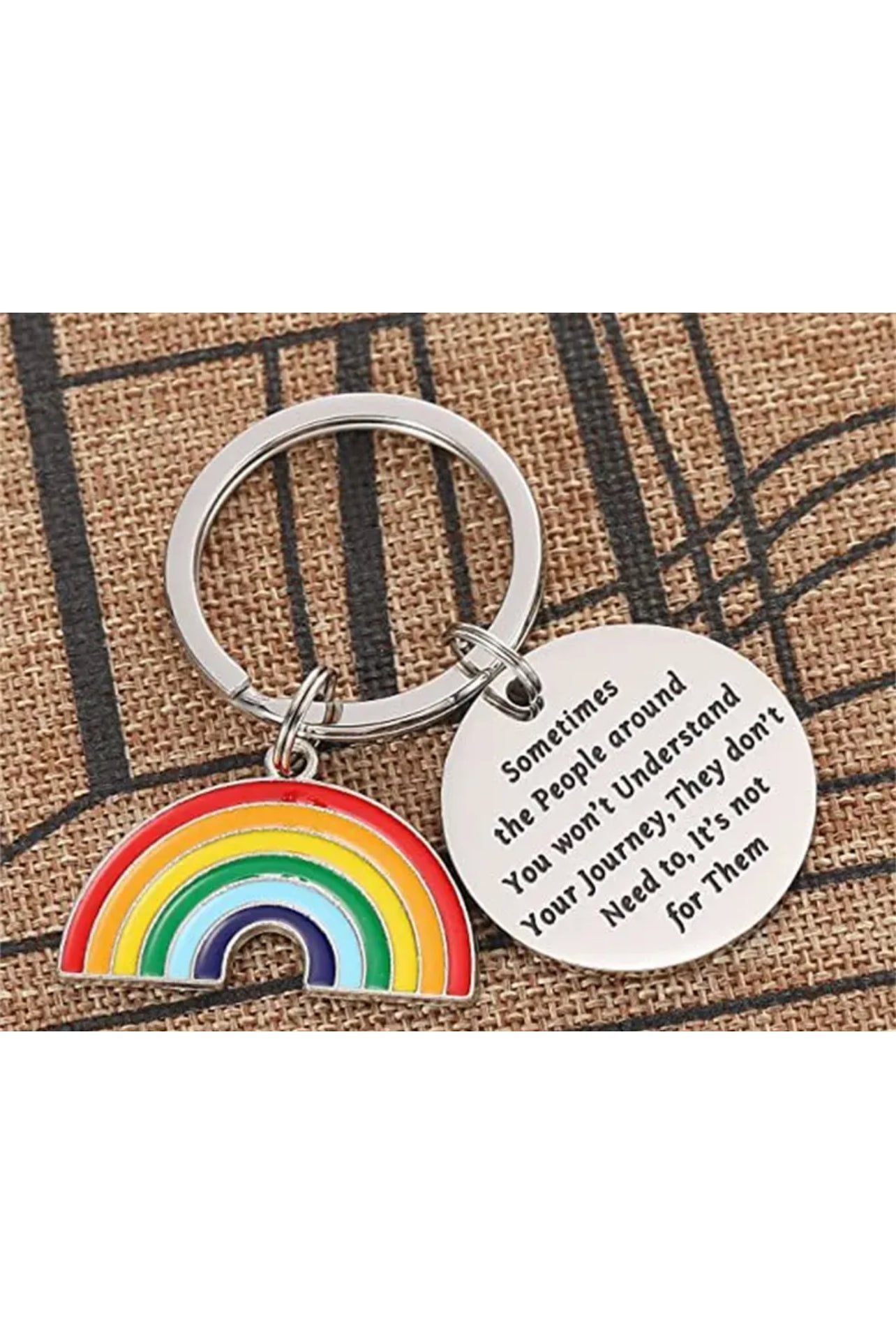 PRIDE Rainbow Keychain