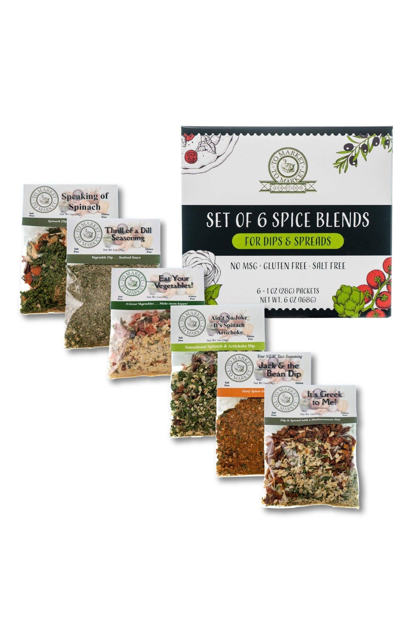 Set of 6 Spice Blends Variety Pack