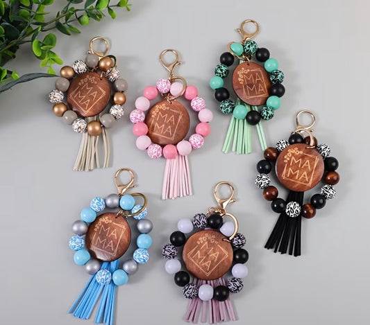 Mama Wristlet Keychain