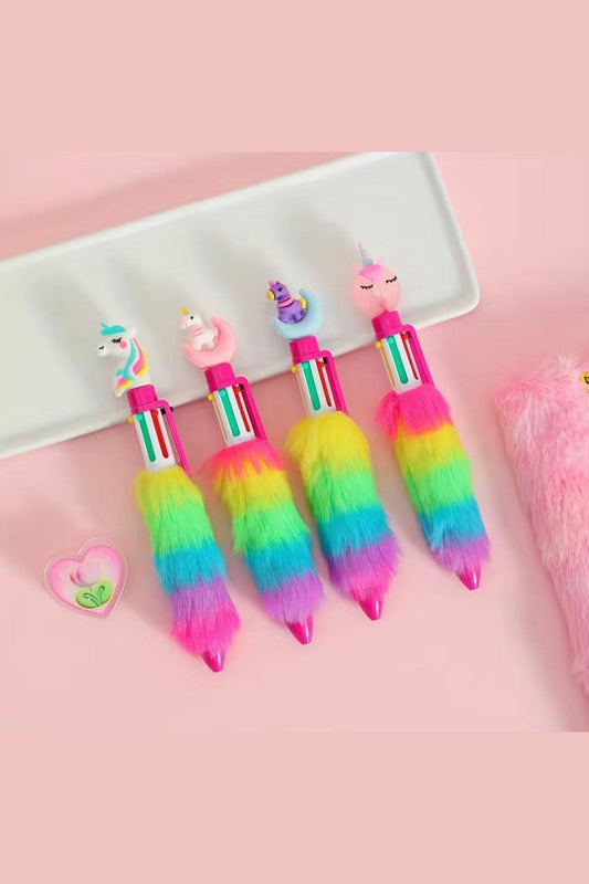Fuzzy Unicorn Pens