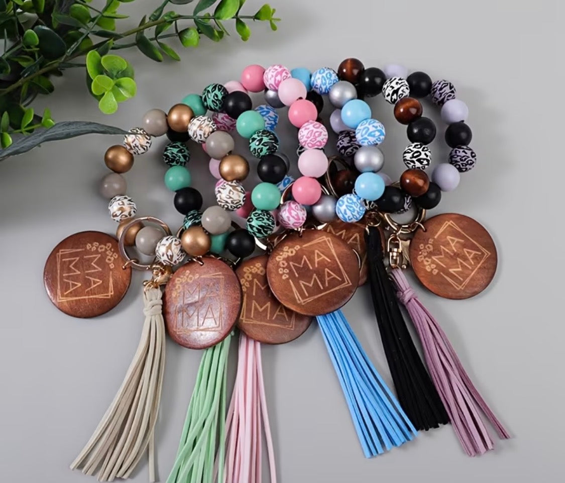 Mama Wristlet Keychain