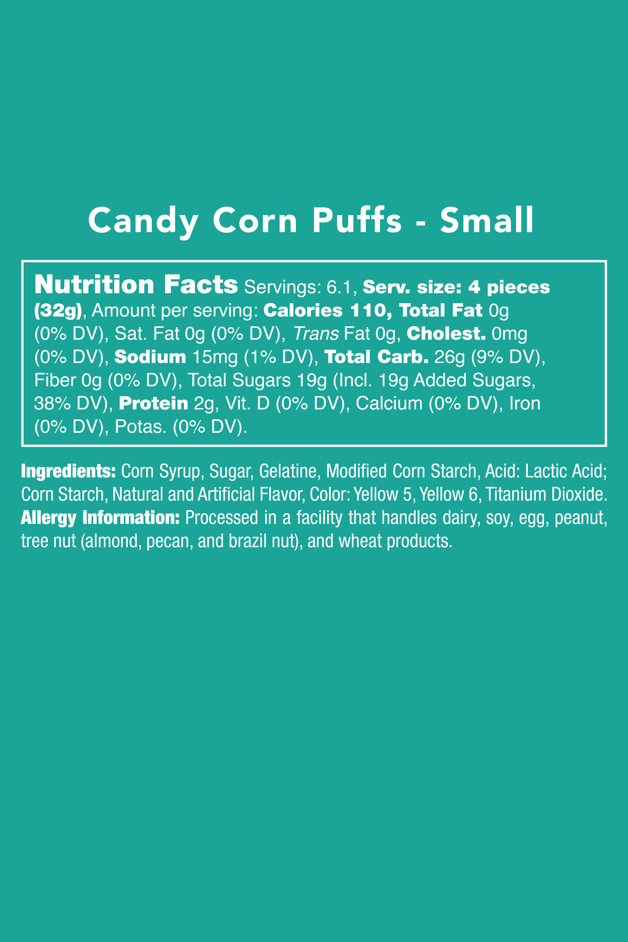 Candy Corn Puffs Candy Club * Pre-Order *