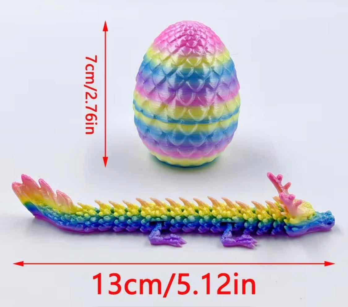 3D Printed Dragon w/egg